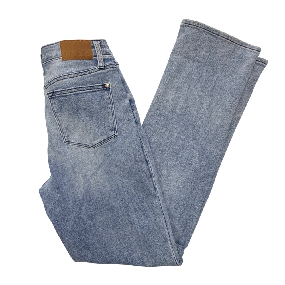 Judy Blue Los Angeles Straight Leg Jeans Light Wash High Rise JB88747 Size 5/27